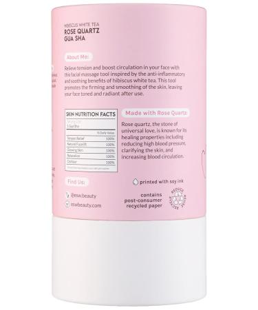 ESW Beauty Hibiscus White Tea Rose Quartz Gua Sha - Revitalize Your Skin Naturally | Shop Internationally - Buy Online on GoSupps.com