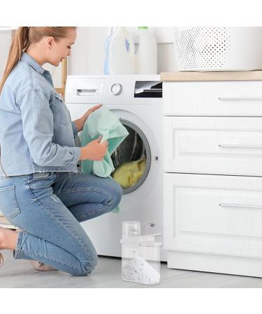 Laundry Detergent Dispenser | Laundry Pods Dispenser | Laundry Room Organization Multifunctional Storage Box with Lid for Organizing Beads & More White M - Buy Online on GoSupps.com