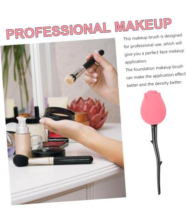 Ipetboom Rose Foundation Brush Creative Makeup Brush Tool Facial Tools Face Brush Rose Makeup Brush Makeup Tools Professional Makeup Foundation Applicator Abs Handle Cosmetic Red Miss Soft - Buy Online on GoSupps.com