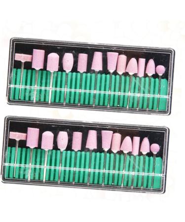 FRCOLOR 2 drill Accessories nail nail grinding head tool clean nail drill bits set manicure Grinding head 12 piece set nails drill bits nail tool nail drill tool nail drill drill set - Buy Online on GoSupps.com