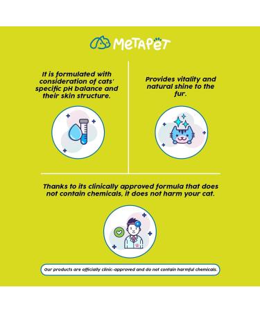 Waterless Dry Cat Shampoo No Rinse Kitten Shampoo pH Balanced Sensitive Pet Shampoo Kitten Bath Without Water Waterless Conditioner Shampoo for All Fur Types Suitable for Kittens - Buy Online on GoSupps.com