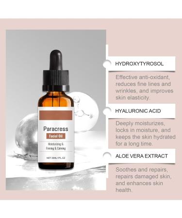 Paracresse Face Oil Organic Paracresse Face Serum Paracresse Serum Face Oil with Paracresse Extract Anti-Wrinkle Serum Reduces Wrinkles and Fine Lines (1) - Buy Online on GoSupps.com