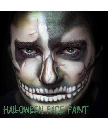 CCbeauty 3-Color Camo Face Paint + 10 Wipes | Oil Resistant Military Makeup for Spirit Week & Cosplay - Black Brown Green - Buy Online on GoSupps.com