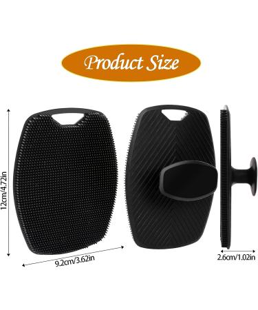 Silicone Exfoliating Body Scrubber - Deep Cleaning Shower Brush with Storage Hooks - Buy Online on GoSupps.com