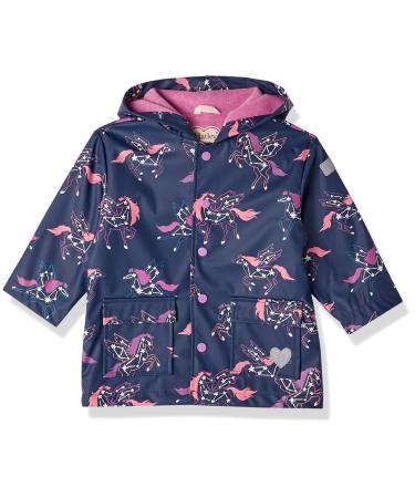 Hatley Girls' Printed Raincoat 2 Years Colour Changing Pegasus Constellations