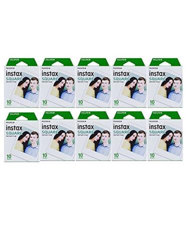 Fujifilm Square Instant Film 10 Pack (100 exposures) for SQ1, SQ6 & SQ10 Cameras (5 Items)