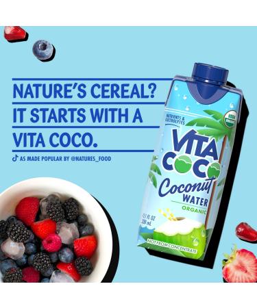 Vita Coco Organic Coconut Water 11.1 Oz (Pack of 12) | Refreshing Taste, Natural Electrolytes & Nutrients - Buy Online on GoSupps.com