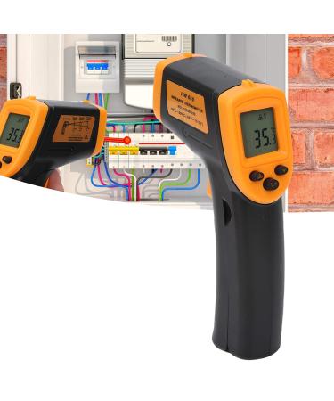 NonContact Thermometer Convenient Lightweight Handheld Temperature Meter LCD Digital HW600 Temperature Measuring Thermometer for Industry(Yellow) - Buy Online on GoSupps.com