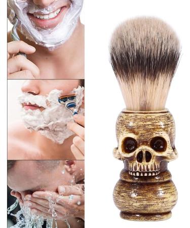 Biuzi Skull Head Shaving Brush | Premium Beard & Wet Shave Brush for Men - Perfect for Salon & Home Use - Buy Online on GoSupps.com