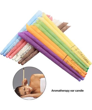 Vesaneae 16 Pcs Beeswax Ear Candles - 100% Natural & Non-Toxic | Scented Cones in 8 Colors | Fragrance Organic Plant Material | Hollow Cone Candles - Buy Online on GoSupps.com