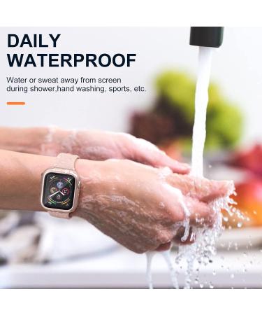 Charlam Compatible with Apple Watch Case 40mm iWatch SE Series 6 5 4 with Screen Protector Full Protective Waterproof Bumper Cases Touch Sensitive Clear Film Screen Cover Black/Clear/Rose Gold 40mm Black/Clear/Rose Gold 40mm - Buy Online on GoSupps.com