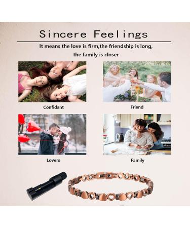 99.99% Pure Copper Anklet for Women | Lovely Heart Design | Adjustable Rose Gold Jewelry - Buy Online on GoSupps.com