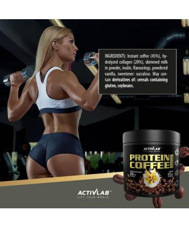 Buy ActivLab Protein Coffee Drink 150g - Instant Vanilla Coffee with Hydrolyzed Collagen | 30 Servings 1000mg Collagen 67.5mg Caffeine | Perfect for International Shipping - Buy Online on GoSupps.com