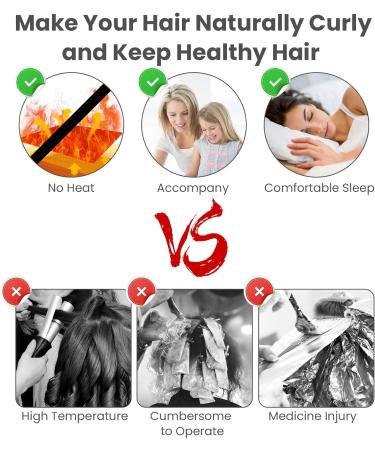 Heatless Curlers Headband Comfortable Silk Heatless Hair Curler for Sleeping Satin Heatless Curling Set for Long Short Medium Hair No Heat Curls Rod with Hairpin and Scrunchies DIY Hairstyles(Pink) - Buy Online on GoSupps.com