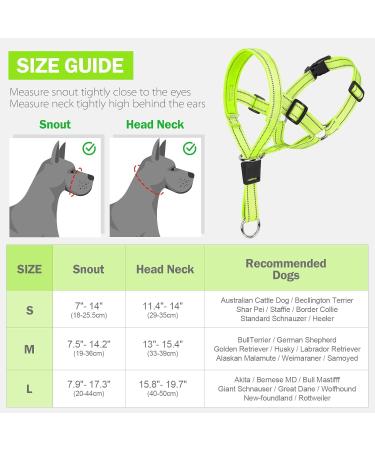 Buy Weesiber Soft Dog Handlebars - Adjustable Padded Halter with Reflective Stripes for Training & Walking | Large Green - No Pulling Comfortable Design - Buy Online on GoSupps.com