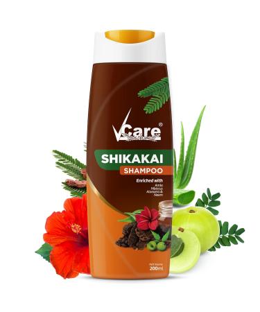 Shikakai Shampoo with Amla Hibiscus Aloe Vera & Neem - 200ml | Best Natural Hair Care | International Shipping - Buy Online on GoSupps.com