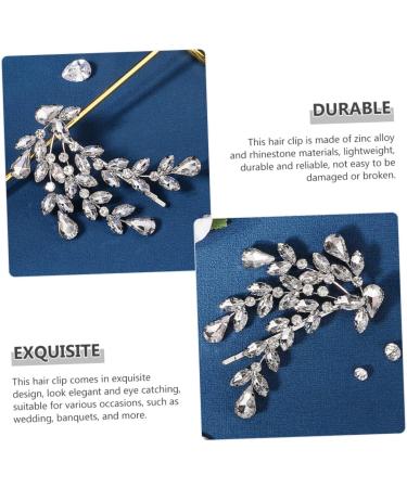 DOITOOL Rhinestone Hair Clip Girls Hair Clips Hair Clips for Girls Diamonds Hair Clip Wedding Hair Pins Diamond Hair Clips Crystal Bobby Zinc Alloy Bride Horse Eye Hair up - Buy Online on GoSupps.com
