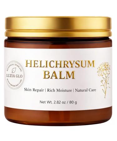 Luzia Glo Helichrysum Healing Balm Ultra-Repair Natural Salve for Skin | Soothing Nourishing & Moisturizing | Herbal Recovery Balm for Scars Bruises Dry & Sensitive Skin