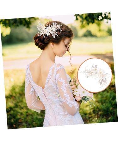 FRCOLOR 1pc Hair Comb Bride Headpieces for Wedding Gold Hair Clips Delicate Bride Hairpin Hair Claw Clips for Women Rhinestone Barrettes for Women Hair Decorations Prom Headpiece Alloy - Buy Online on GoSupps.com