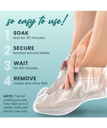 L'AMOUR Exfoliating Foot Peeling Masks - Removes Dead Skin & Calluses | Baby Feet Peel - 5 Pairs - Buy Online on GoSupps.com