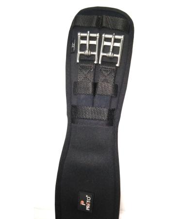 Preto Synthetic Memory Foam Equine Dressage Girth with Elasticated Ends - 26 (66cm) - Anti-Chaff & Anti-Gall Protection - Comfort Cushioning - Performance Ergonomic Design - Buy Online on GoSupps.com