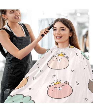 Buy Waterproof Barber Cape - King Bear Design & Cheetah Haircut Bib for Kids & Men | Unisex Hair Cutting Cape Online - Buy Online on GoSupps.com