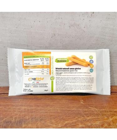  SOKETO Keto Gluten-Free Breadsticks 0% Sugar SOKETO for Keto and Low Carb Diets (2x30g) - Buy Online on GoSupps.com