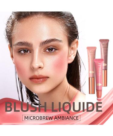 Blush Beauty Wand with Cushion Applicator - Long-Wearing, Weightless Coverage Liquid Blush for Natural Dewy Finish - Gentle Breeze Orange - Buy Online on GoSupps.com