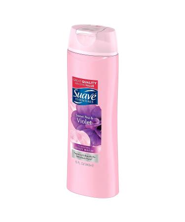 Suave Essentials Sweet Pea and Violet Body Wash - 15 Fl Oz (Pack of 1) - Buy Online on GoSupps.com