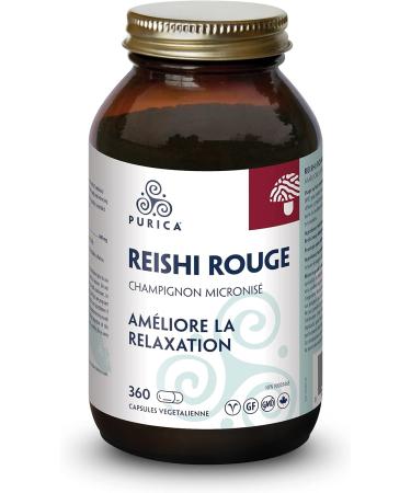 PURICA - Red Reishi - Micronized Mushrooms - Relaxation Support (360 Count (Pack of 1)) - Buy Online on GoSupps.com