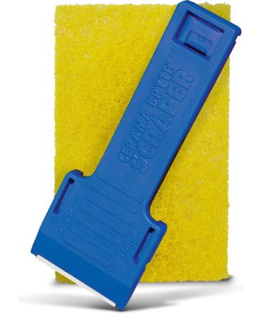 Cerama Bryte Scraper & Pad Combo - Blue Cooktop Cleaning Tool - Buy Online on GoSupps.com