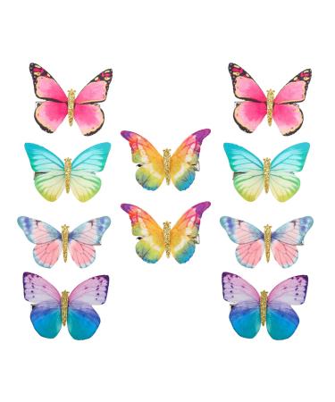 Hifot butterfly hair clips girls baby 10 pieces children's hair clips hairpins hair bows hair accessory headband - Buy Online on GoSupps.com