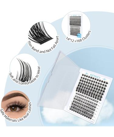 168 Pcs Tulip & Violet C-Mix Lash Clusters | DIY Eyelash Extensions Kit - Buy Online on GoSupps.com