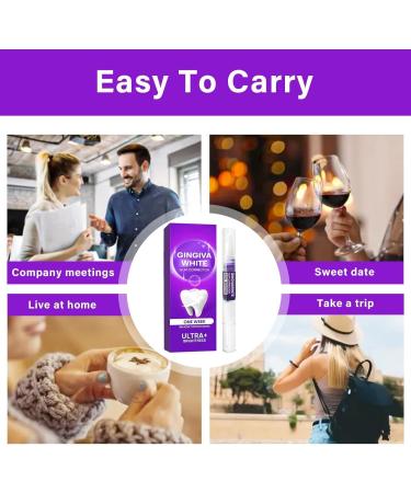 3PCs Liacsy Gingivawhite Gum Corrector & Purple Teeth Whitening Pen for Stain Removal | Enhance Gum Health - Buy Online on GoSupps.com
