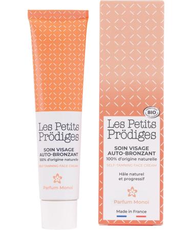 Moisturizing Self-Tanning Face Care - Fast and Long-Lasting Tan Skin Tone - Monoi Scent 100% Natural Origin Certified Organic Vegan Made in France LES PETITS PRODIGES - Buy Online on GoSupps.com