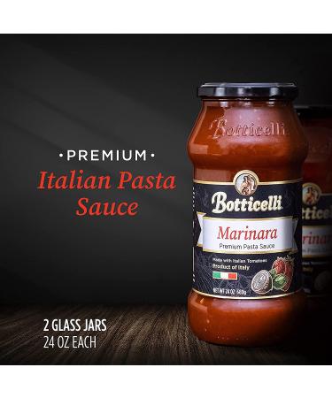 Botticelli Marinara Premium Italian Pasta Sauce 24oz Jars (Pack of 2) - Gluten-Free, Whole30 Approved - Product of Italy - No Added Sugar, Artificial Colors, Flavors, or Preservatives - 1.5lb (Pack of 2) - Buy Online on GoSupps.com