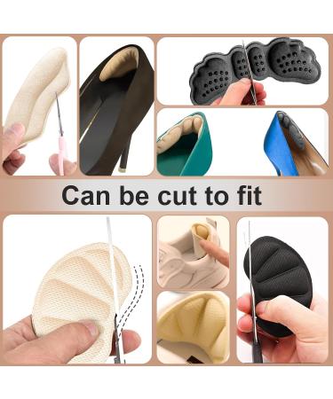 4-6 Pairs Heel Cushion & Grip for Shoes, Self-Adhesive Anti-Slip Pads - Women/Men Liners for Comfort & Fit - Buy Online on GoSupps.com