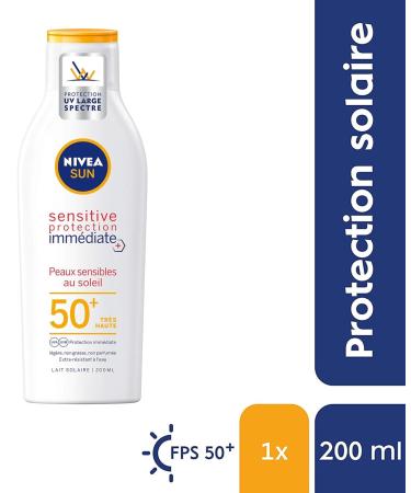 Nivea Sun Milk Sensitive Protection | Immediate Relief & SPF Care for All Skin Types - Shop Now! - Buy Online on GoSupps.com