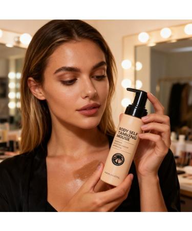Sunless Tanning Mousse | 100ml Nourishing Tanning Mousse for Skin For Women and Men Outdoors Holidays Beach Wedding Evening Date - Buy Online on GoSupps.com