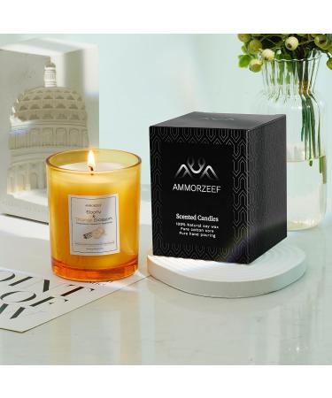 7OZ Ebony Orange Blossom Scented Candle - Aromatherapy Soy Wax Candle for Home | Long Lasting 50h | Perfect Anniversary Gift - Buy Online on GoSupps.com