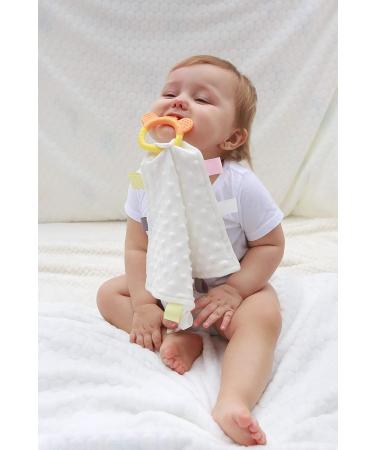 Adorable Baby Security Blanket with Teether | Soft Comfort Taggy Blanket for Boys and Girls (Little Bear) - Buy Online on GoSupps.com