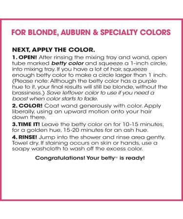 Love (Red) Betty - Premium Hair Coloring Kit for Intimate Areas | International Shipping Available - Buy Online on GoSupps.com