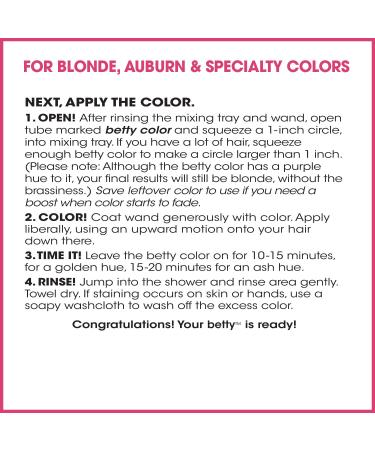 Love Betty Hair Color for Down There - Red Tint Kit | Best International Shipping - Buy Online on GoSupps.com