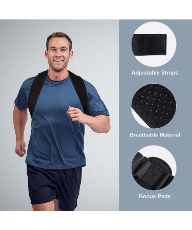 Adjustable Posture Corrector for Women & Men - Breathable Back Brace Invisible Support & Pain Relief Solutions - Buy Online on GoSupps.com