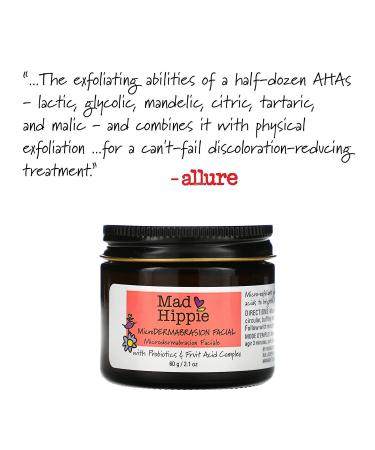Mad Hippie MicroDermabrasion Facial 2.1 oz - Gentle Exfoliating Skin Care - Buy Online on GoSupps.com
