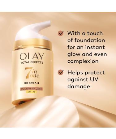 Olay Total Effects 7-in-1 BB Moisturiser Medium 50ml - Buy Online on GoSupps.com