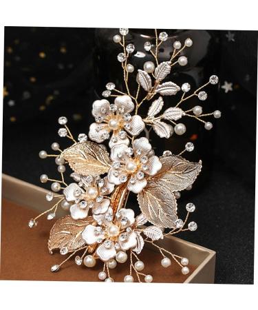 minkissy Flower Leaf Hairpin Bobby Pin Hair Accessory for Women Weeding Hair Clasp Wedding Hair Clip Metal Nail File Bobby Clip Lady Hair Barrette Bridal Accessories Rhinestone Girl Miss - Buy Online on GoSupps.com