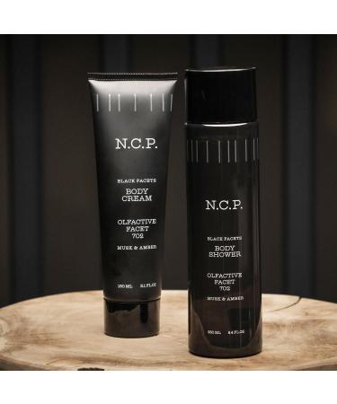 N.C.P. 702 Musk and Amber Body Shower Gel - Moisturizing Skin Care Wash with Willow Bark & Amber Extracts - 8.4 oz - International Shipping Available - Buy Online on GoSupps.com