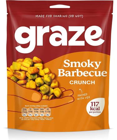Graze Healthy Snacks - Smoky BBQ Crunch Mixed Sharing Snacks 100g Barbecue - Buy Online on GoSupps.com