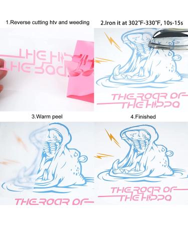 FUNKAKA Pink HTV Heat Transfer Vinyl Bundle - 12 x 10 Iron on Vinyl - 10 Sheets - Buy Online on GoSupps.com